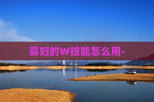 寡妇的W技能怎么用-