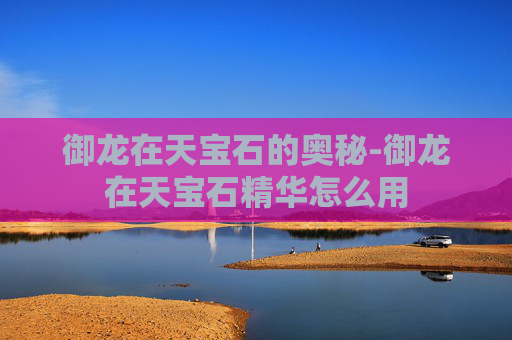 御龙在天宝石的奥秘-御龙在天宝石精华怎么用