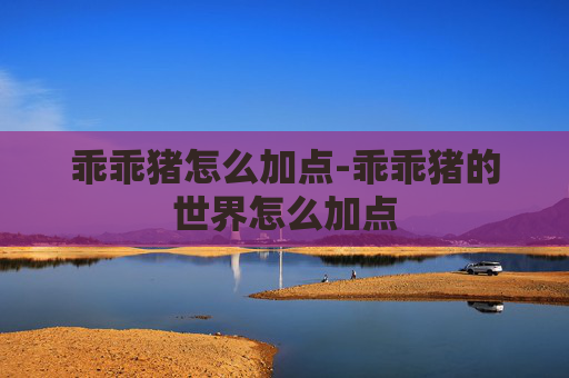 乖乖猪怎么加点-乖乖猪的世界怎么加点