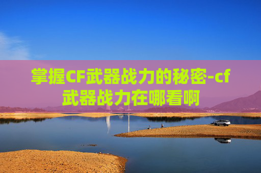 掌握CF武器战力的秘密-cf武器战力在哪看啊