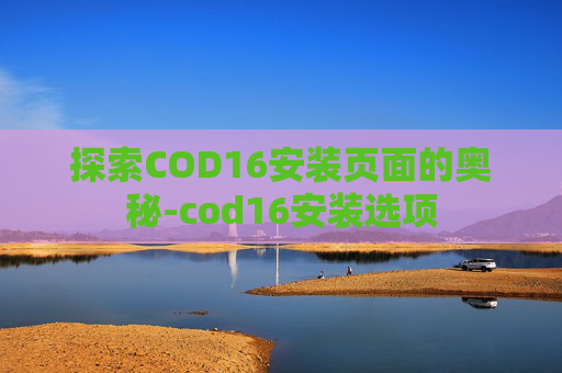 探索COD16安装页面的奥秘-cod16安装选项