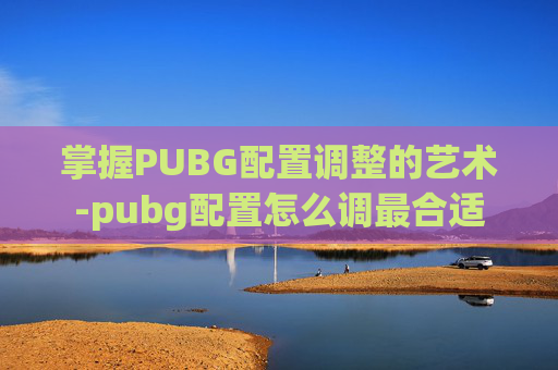 掌握PUBG配置调整的艺术-pubg配置怎么调最合适