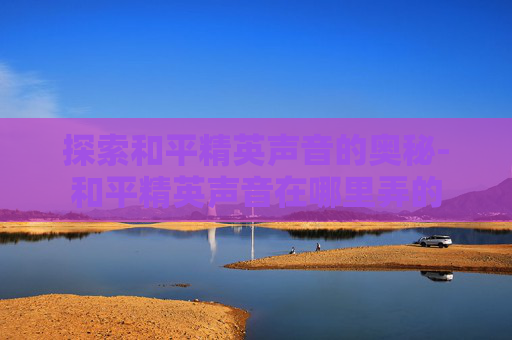 探索和平精英声音的奥秘-和平精英声音在哪里弄的